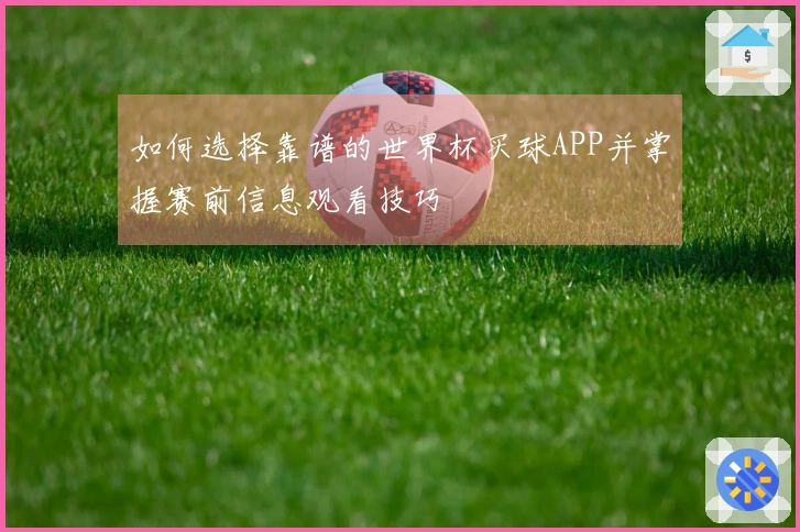 如何选择靠谱的世界杯买球APP并掌握赛前信息观看技巧